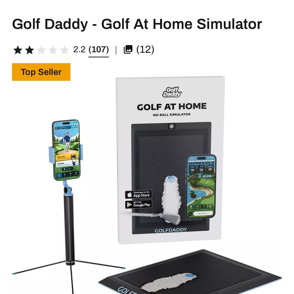 Home Golf Simulator - Black
